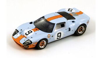 Spark Model 43LM68 Ford GT40 Gulf #9 'Pedro Rodriguez - Lucien Bianchi' 1st pl Le Mans 1968