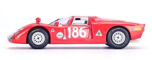 Spark Model S4874 Alfa Romeo 33/2 #186 'Ignazio Giunti - Nanni Galli' 2nd pl Targa Florio 1968 Spark Model S4874 Alfa Romeo 33/2 #186 'Ignazio Giunti - Nanni Galli' 2nd pl Targa Florio 1968