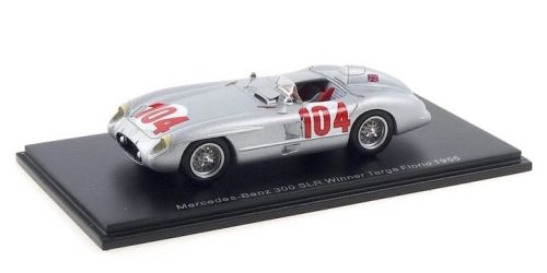 Spark Model 43TF55 Mercedes-Benz 300 SLR #104 'Stirling Moss - Peter Collins' Winner Targa Florio 1955 Spark Model 43TF55 Mercedes-Benz 300 SLR #104 'Stirling Moss - Peter Collins' Winner Targa Florio 1955