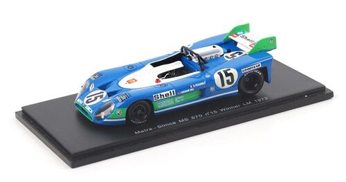 Spark Model 43LM72 Matra Simca MS 670 #15 'Henri Pescarolo – Graham Hill' winner Le Mans 1972