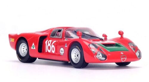 Spark Model S4874 Alfa Romeo 33/2 #186 'Ignazio Giunti - Nanni Galli' 2nd pl Targa Florio 1968 Spark Model S4874 Alfa Romeo 33/2 #186 'Ignazio Giunti - Nanni Galli' 2nd pl Targa Florio 1968