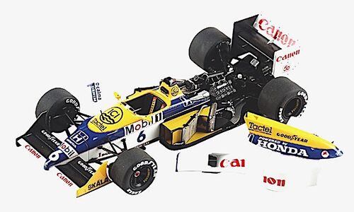 Tameo Kits WCT 087 Williams Honda FW11B #5 Nigel Mansell 14th pl. / #6 Nelson Piquet 1st pl. GP Hungary & F1 World Champion 1987
