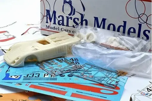 Marsh Models MM351K Porsche 908/2 Flunder 5 Option Kit, 1/43rd scale resin model car kit.
