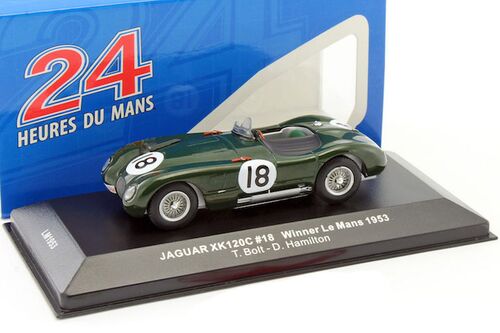 IXO Models LM1953 Jaguar XK120 C #18 'Tony Rolt - Duncan Hamilton' 1st pl Le Mans 1953