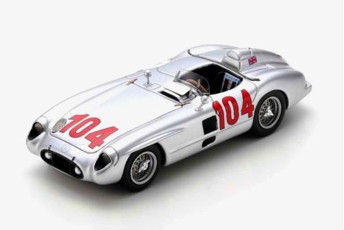 Spark Model 43TF55 Mercedes-Benz 300 SLR #104 'Stirling Moss - Peter Collins' Winner Targa Florio 1955 Spark Model 43TF55 Mercedes-Benz 300 SLR #104 'Stirling Moss - Peter Collins' Winner Targa Florio 1955