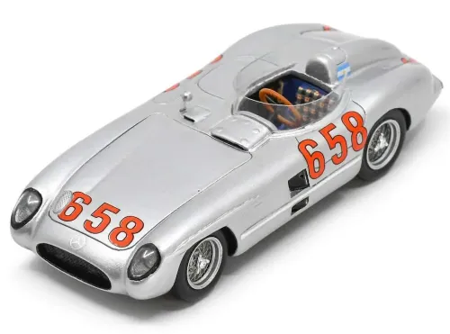 Spark Model S5857 Mercedes-Benz 300 SLR #658 'Juan Manuel Fangio' 2nd pl Mille Miglia 1955 Spark Model S5857 Mercedes-Benz 300 SLR #658 'Juan Manuel Fangio' 2nd pl Mille Miglia 1955